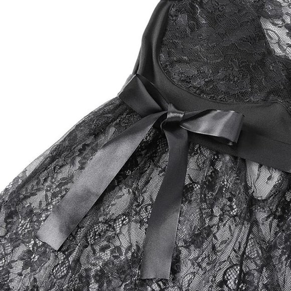 Sexy Lingerie Dress Robe Nightgown Babydoll Sleepwear Bodysuit - Picture 3 of 10